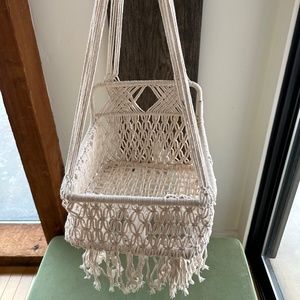 Boho Baby swing macrame